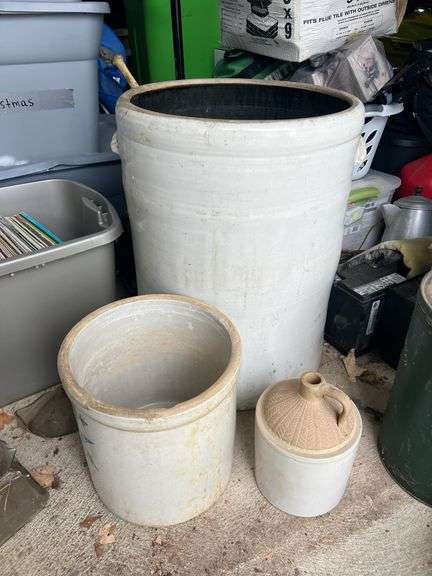 (2) Crocks and (1) Jug image
