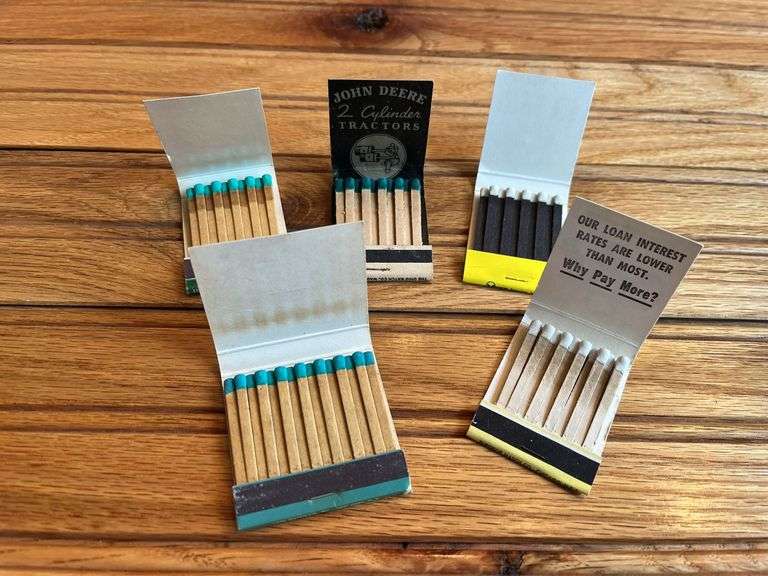 (5) John Deere Matchbooks
