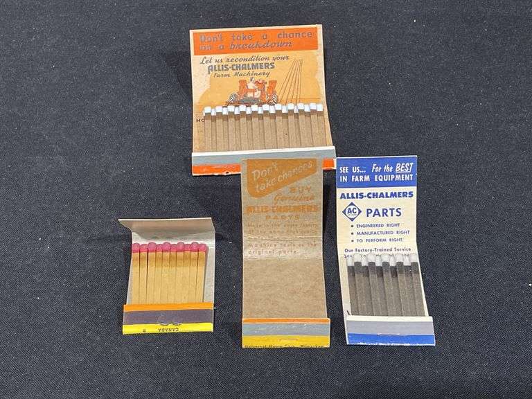 (4) AC Matchbooks
