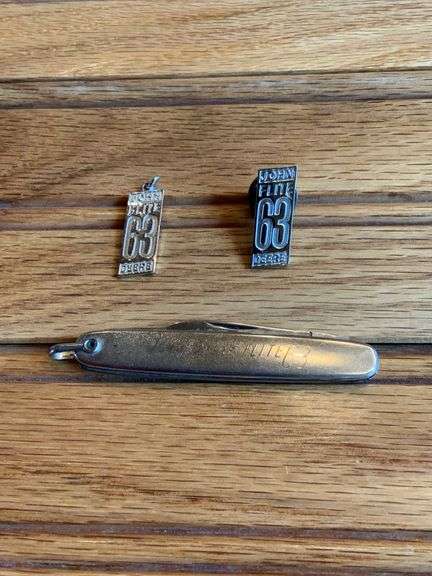 (3) John Deere Flite 63 Knife, Pin, Charm image