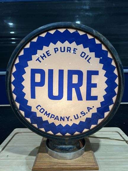Double Faced Pure Oil Metal Gas Pump Globe