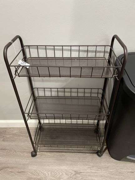Trash Bin, Stool, and Rolling Cart
