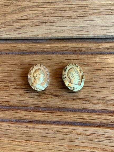 (2) John Deere 10  & 15 Year Service Pins image