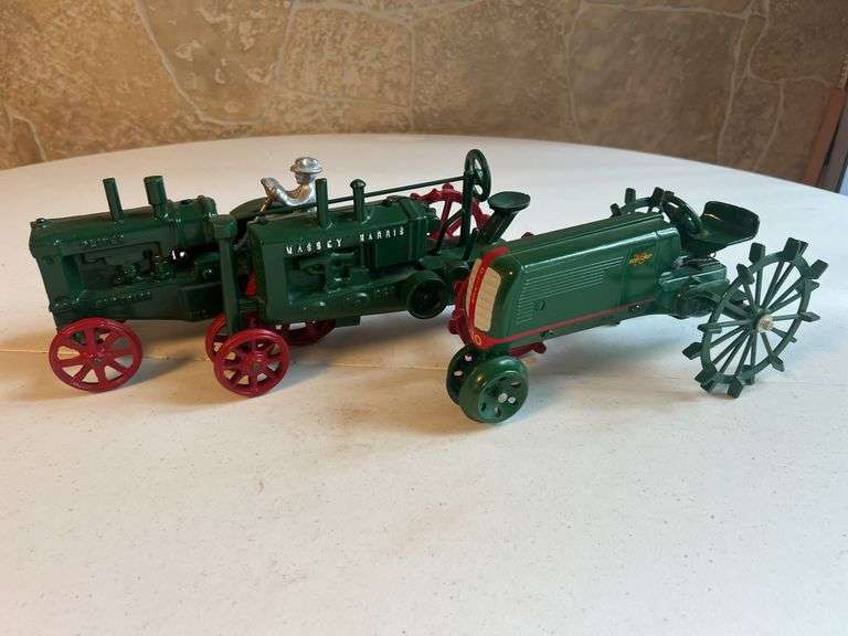 (3) 1/16 Oliver and Massey Harris Tractors image