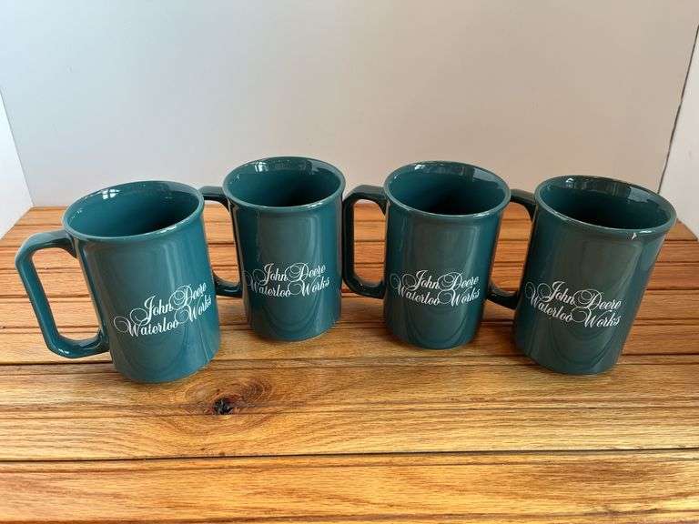 (4) John Deere Waterloo Works Mugs