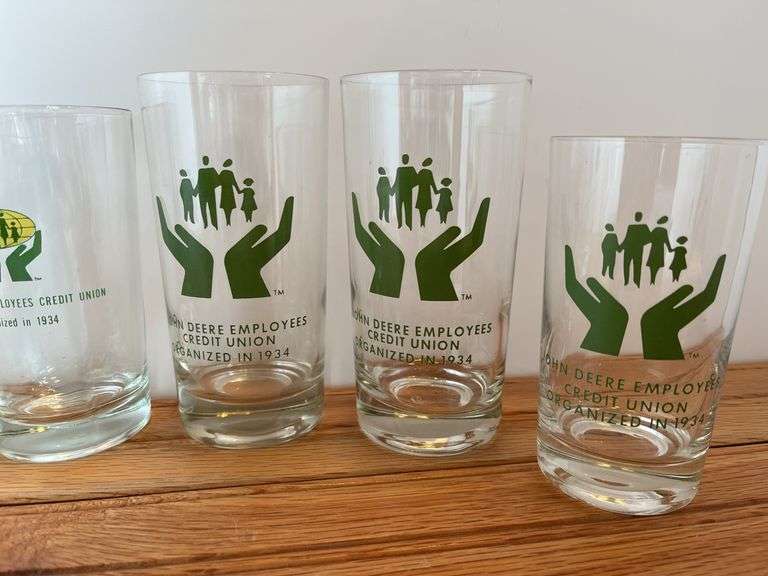 (6) John Deere Employees Credit Union Glasses