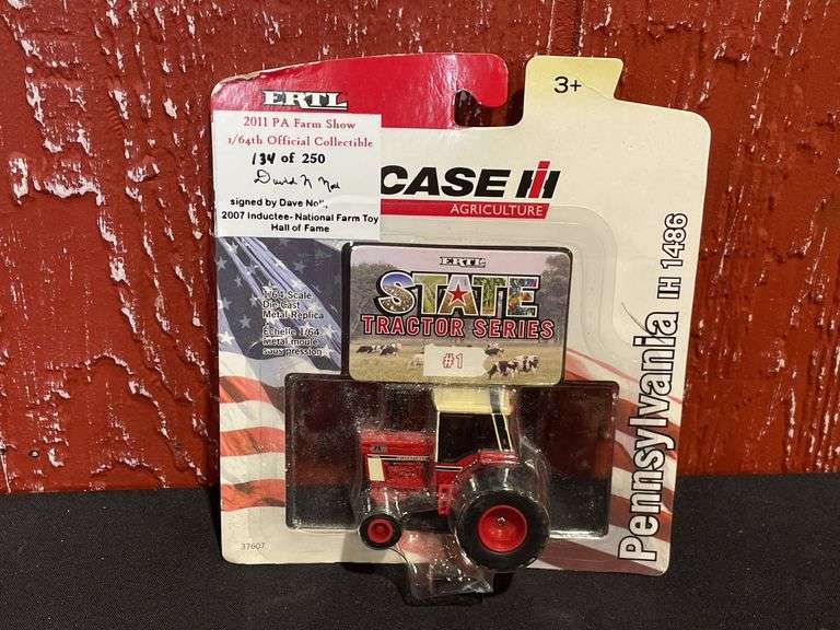 (3) 1/64 Case-IH + IH Tractors NIB Ertl