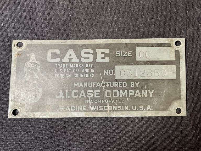 (2) Case Dataplate + Brass Plate