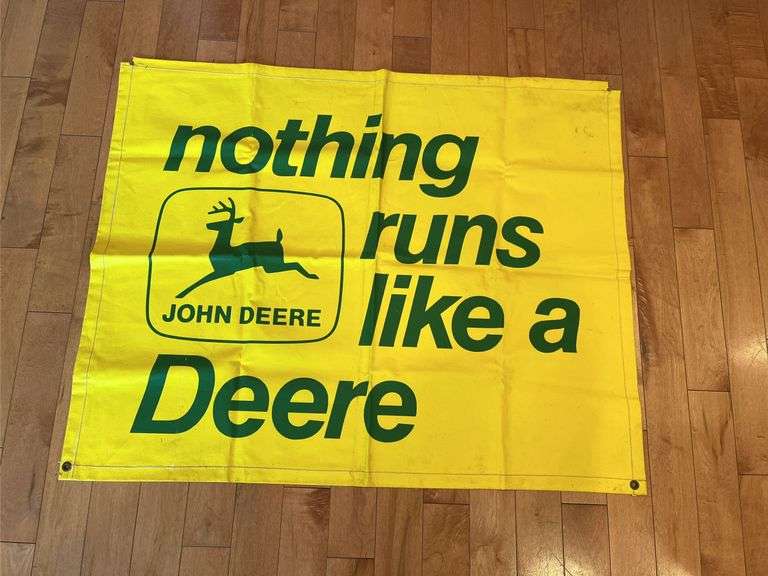 John Deere Nothing Runs Like A Deere Banner
