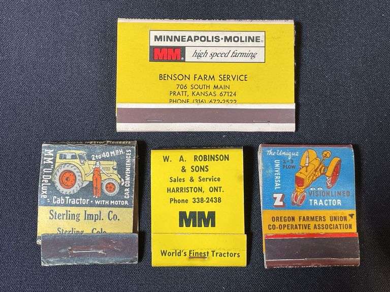 (4) MM Matchbooks