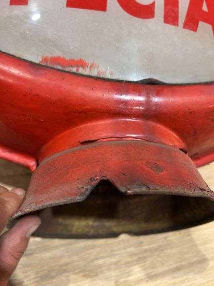 Double Faced Mobilgas Metal Globe