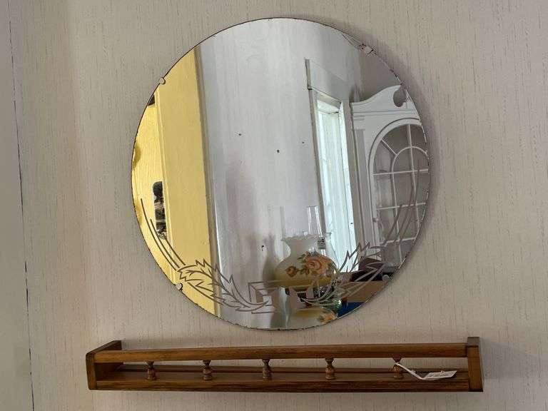 Small Wall Shelf and Mirror