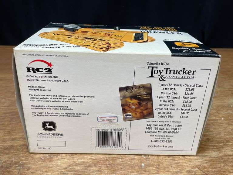 1/16 John Deere 440 Crawler 2005 NTTC NIB Ertl