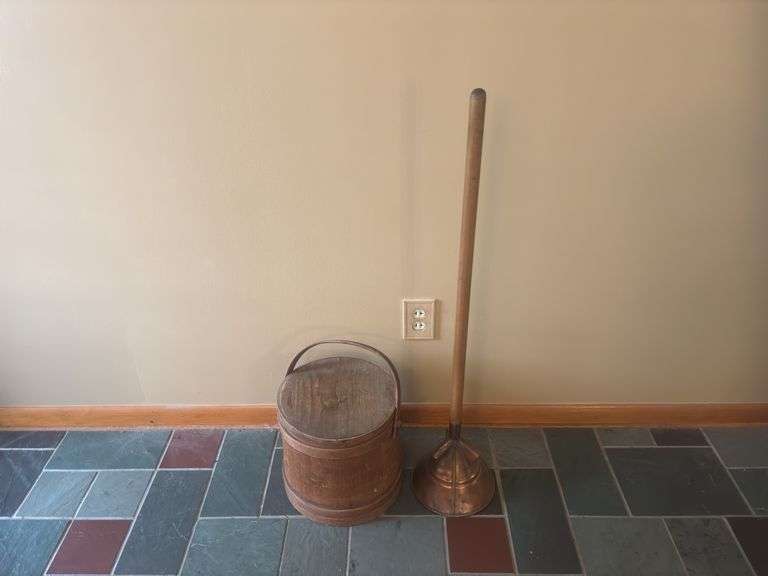 Wood Bucket and Churn Handle image