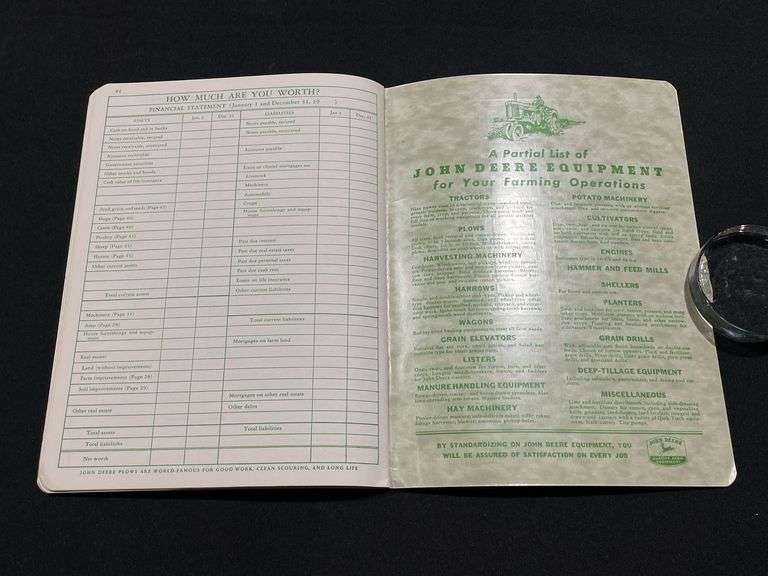 (4) John Deere Handy Farm Account Books