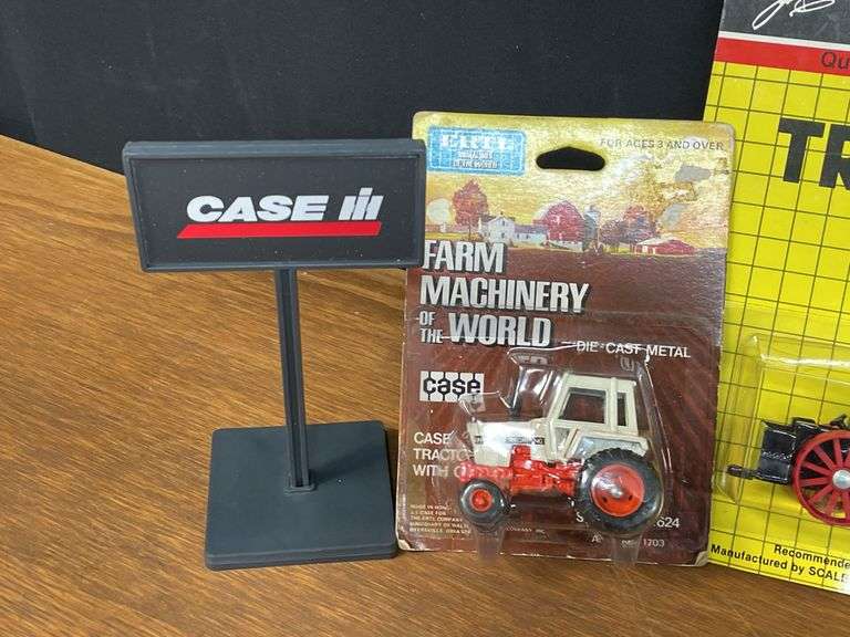 (9) 1/64 Case Tractors + Thresher
