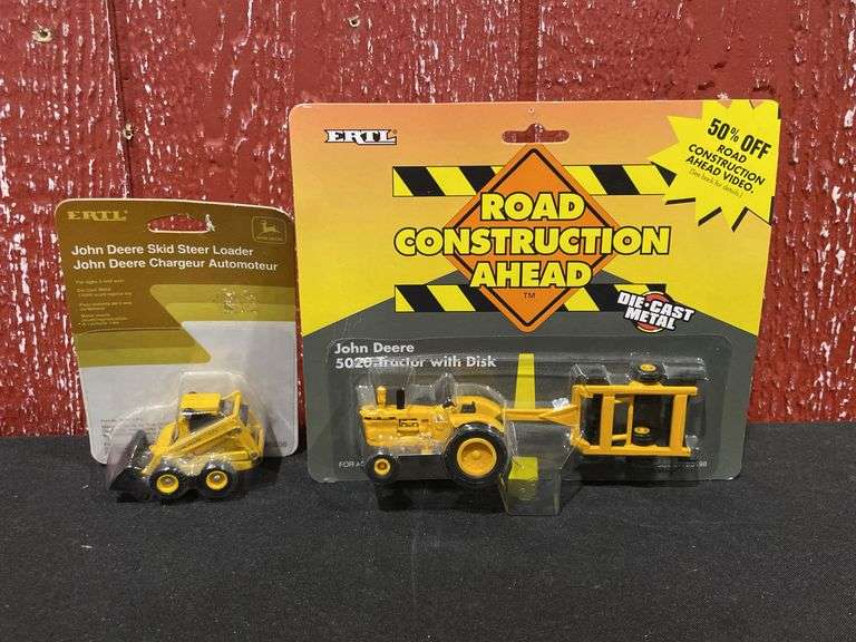 (2) 1/64 John Deere Industrial NIB Ertl