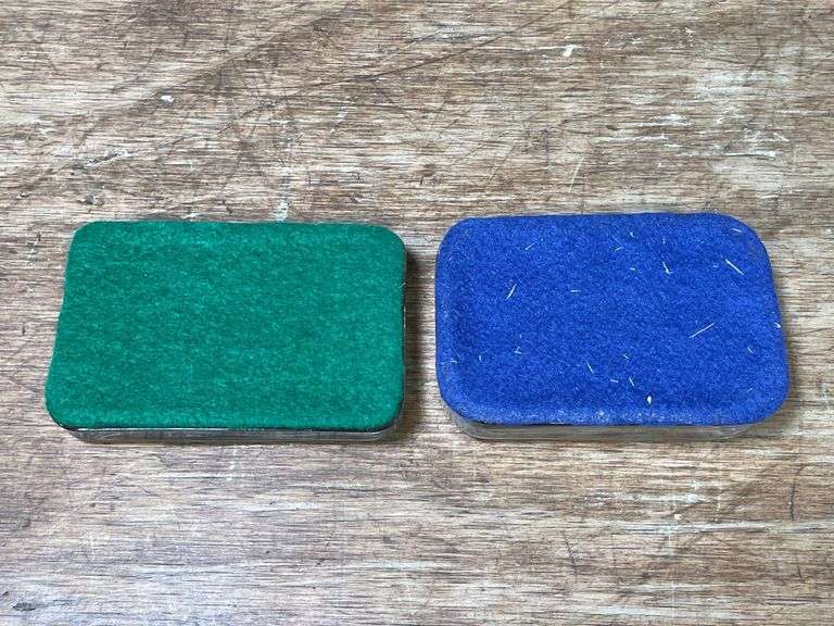 (2) Oliver + IHC Glass Paperweights