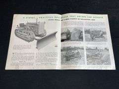(2) John Deere 40 Tractor + Crawler Sales Literature