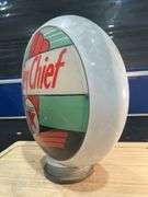 Narrow Body Texaco "Sky Cheif" Glass Pump Globe