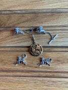 (5) John Deere Tie Pins + Charms