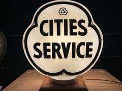 Cities Service Clover Glass Pump  Globe