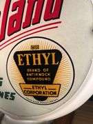 Narrow Glass Body Ashland "Flying Octanes" Fuel Pump Globe