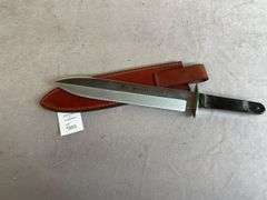Case Rio Grand Buffalo Horn Repro Fixed Blade Camp Knife W/ Sheath