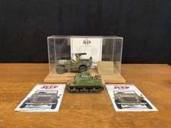 (2) Army Jeep + Tank