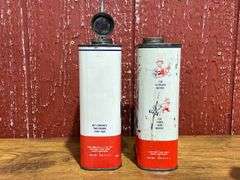 (6) Mobiloil Cans