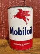 (6) Mobiloil Cans