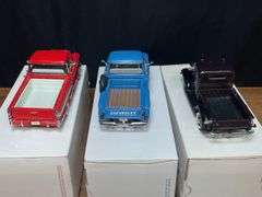 (3) 1/24 Chevrolet Pickups NIB Danbury Mint
