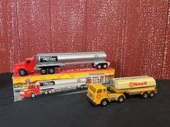 (2) Shell + AMACO Tanker Trucks