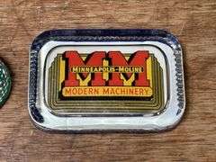 (2) MM + Ford Glass Paperweights