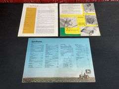 (3) John Deere Sales Literature
