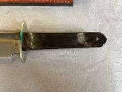 Case Rio Grand Buffalo Horn Repro Fixed Blade Camp Knife W/ Sheath