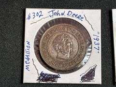 (2) John Deere + Syracuse Chilled Plow Coins
