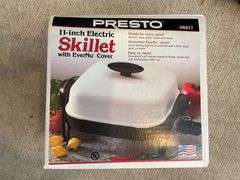 Shelf, (2) Electric Fryers, Electric Skillet, & other Small appliances
