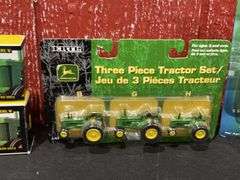 (3) 1/64 John Deere Tractor Sets NIB Ertl