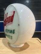 Ashland Flying Octanes Glass Gas Globe