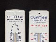 (2) Curtiss Thermometers