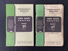 (2) John Deere 60 + 70  Operator Manuals