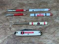 (5) IH Bullet Pencils, Knife, Screwdriver