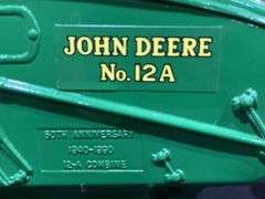 (2) 1/16 John Deere 12A Combine + Corn Planter Ertl