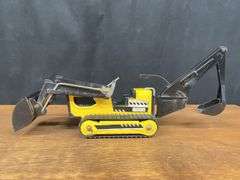 (2) Tonka Road Grader + Crawler Loader Backhoe