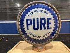 Double Faced Pure Oil Metal Gas Pump Globe