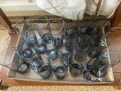 Old English Font Etched "C" Glasses