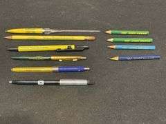 (10) John Deere Pens + Pencils
