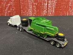 1/64 John Deere Combine on Semi Customized