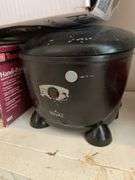 Shelf, (2) Electric Fryers, Electric Skillet, & other Small appliances